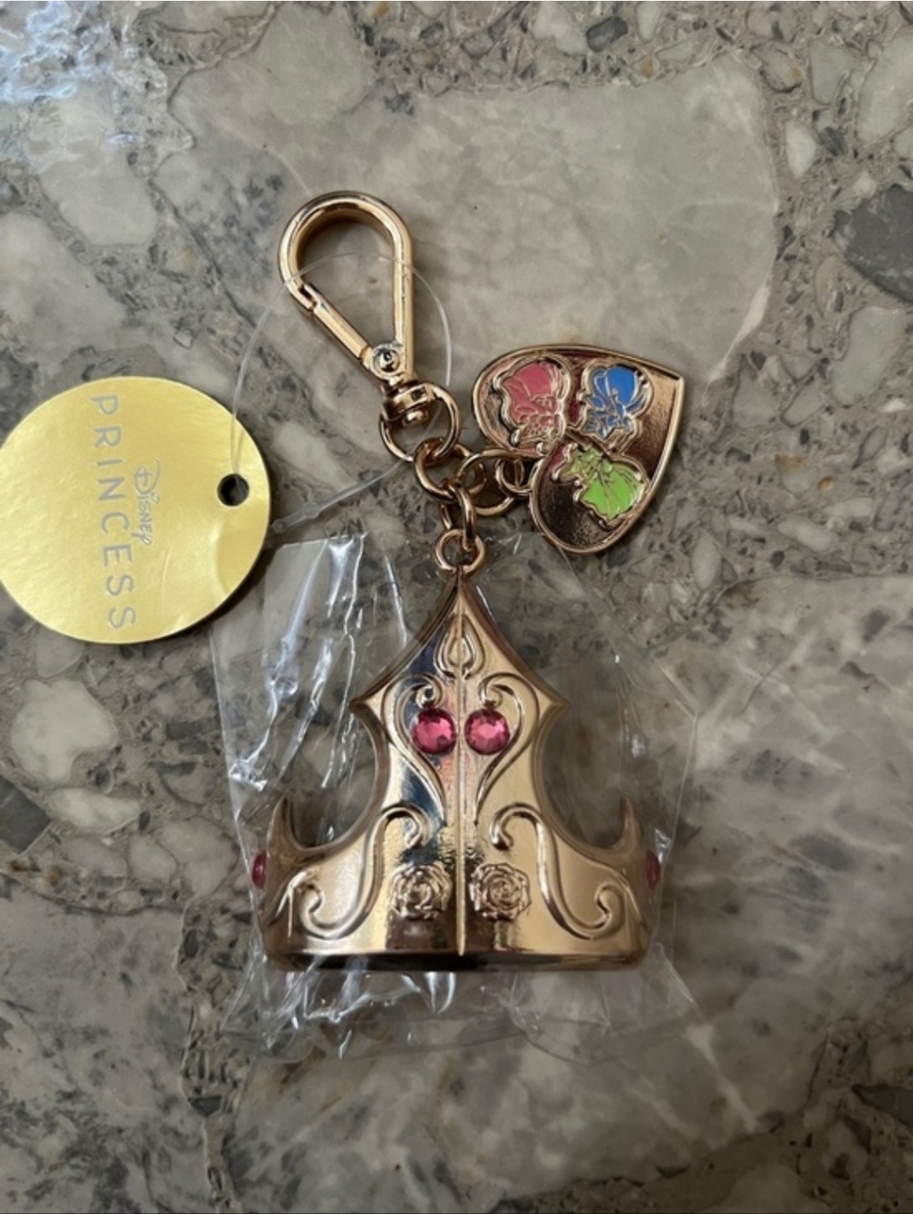 ✨️👸Disney Princess Aurora Crown Pocketbac/ Keychain/ BBW / NWT